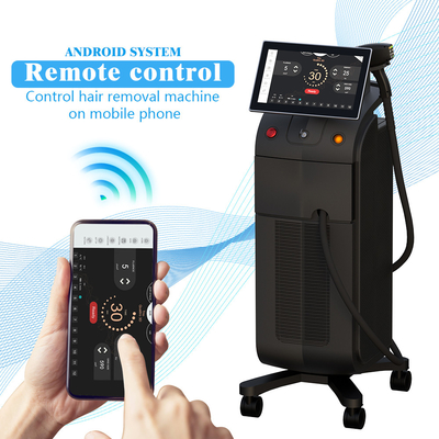 Machine d'épilation au laser à diode de titane sans douleur à haute puissance 1600W 2000W 2024 avec trois ondes