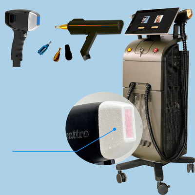 Trois longueurs d'onde 808nm Laser à diode Machine d'épilation permanente Style stationnaire