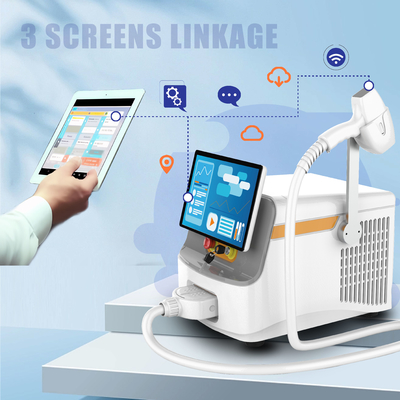 Salons de beauté machine d' épilation 755nm 1064nm 808nm équipement laser à diode portable