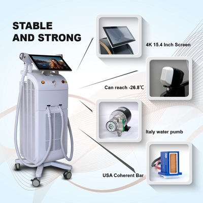 808 Diode Laser Machine d'épilation professionnel style stationnaire avec refroidissement par compresseur