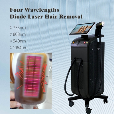 808 Diode Laser Machine d'épilation professionnel style stationnaire avec refroidissement par compresseur