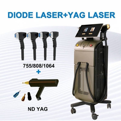 Équipement d'épilation au laser à diode à trois ondes 1000W 1200W 1600W Épilation au laser au laser au platine titane