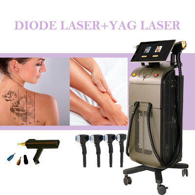 Équipement d'épilation au laser à diode à trois ondes 1000W 1200W 1600W Épilation au laser au laser au platine titane