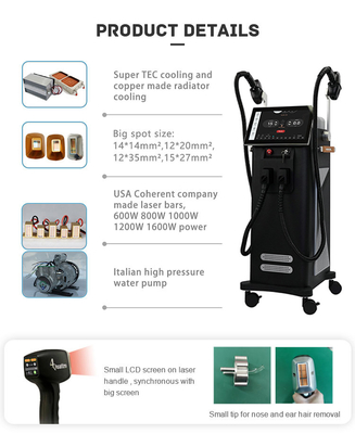 808nm 810nm 2 en 1 Diode Laser dépilateur Salon MDSAP approuvé