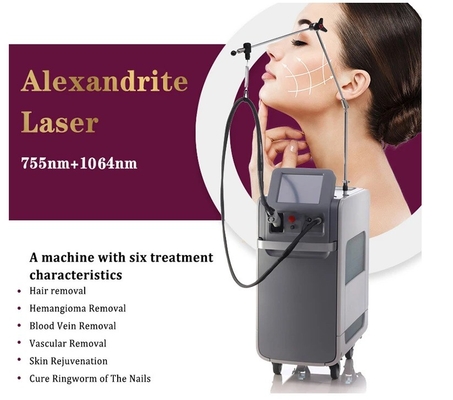 Machines laser à Alexandrite ND YAG permanentes à impulsion longue de 755 nm pour les femmes