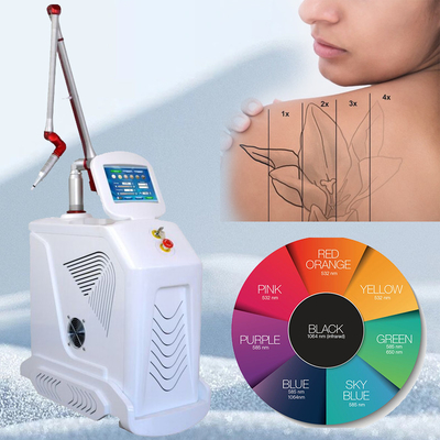 4 longueurs d'onde Nd YAG Q Switch Laser Machine Détachement de tatouage Style stationnaire