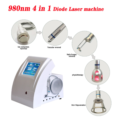 50W 980 Nm Diode laser machine d'élimination des veines d'araignée pour le traitement des vaisseaux sanguins