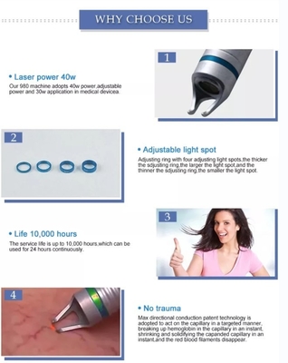 4 en 1 980nm machine laser à diode portable pour les salons de beauté