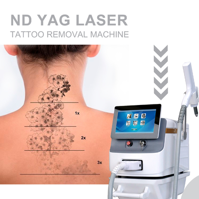 Q Switch Nd YAG Laser Machine d' élimination des tatouages 1064nm 532nm 1320nm 2 ans de garantie