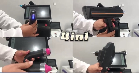 4 en 1 machine de beauté multifonctionnelle à trois longueurs d'onde laser pour éliminer les poils de tatouage