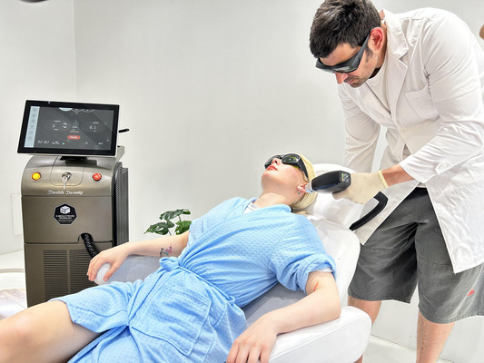 Machine de beauté multifonctionnelle de 1800W pour l' épilation avec laser YAG
