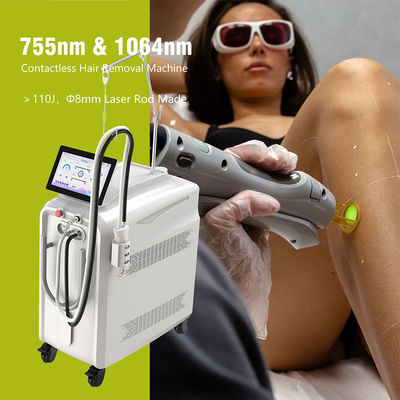 Long Pulse 755 1064 Alex Laser Prix Salon de beauté Utilisez une machine d'épilation au laser à Alexandrite Nd Yag Laser Alexandrite à vendre